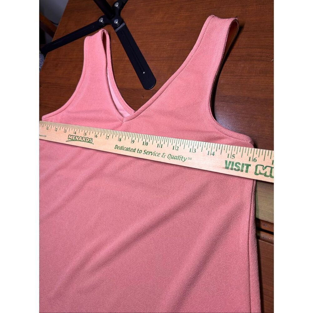 Wallflower Ash Rose V-Neck A-Line Mini Dress Pink Textured Knit Size Small NWT - Picture 7 of 9